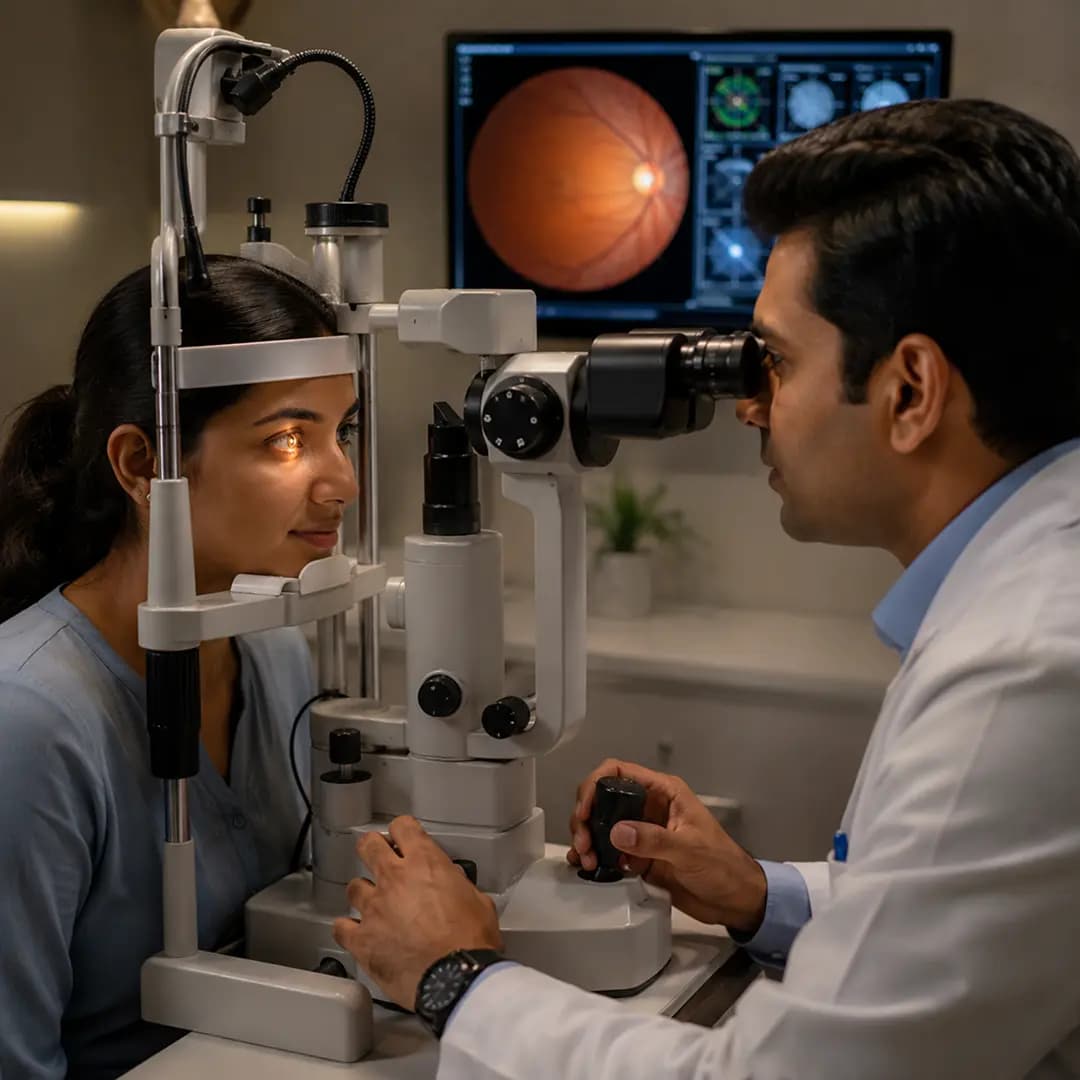 Comprehensive Eye Checkups procedure screening and consulting visual